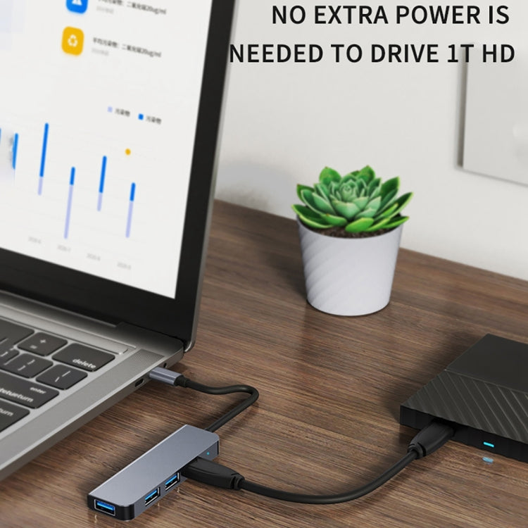 BYL-2301 5 in 1 USB-C / Type-C to USB Multifunctional Docking Station HUB Adapter - Computer & Networking by buy2fix | Online Shopping UK | buy2fix