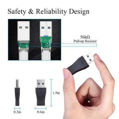 USB 3.0 Male to USB-C / Type-C 3.1 Female Connector Adapter - Computer & Networking by buy2fix | Online Shopping UK | buy2fix