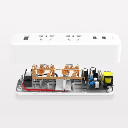 Original Xiaomi Mijia Power Strip Converter Portable Plug Travel Adapter with 5V / 2.1A Dual USB Fast Charging Ports for Home, Office - Smart Socket by Xiaomi | Online Shopping UK | buy2fix