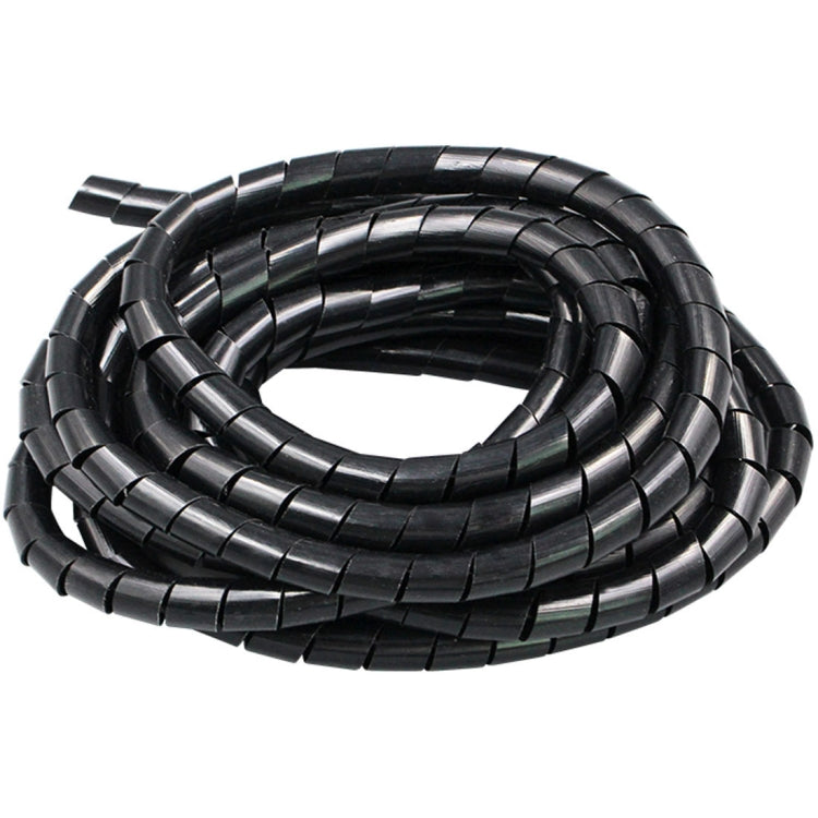 9m PE Spiral Pipes Wire Winding Organizer Tidy Tube, Nominal Diameter: 10mm(Black) -  by buy2fix | Online Shopping UK | buy2fix