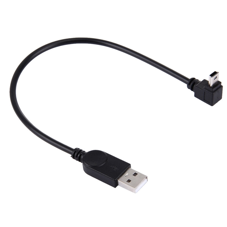 90 Degree Angle Elbow Mini USB to USB Data / Charging Cable, Length: 28cm -  by buy2fix | Online Shopping UK | buy2fix