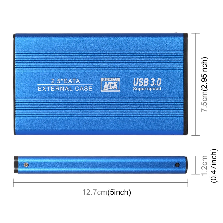 Richwell SATA R2-SATA-1TGB 1TB 2.5 inch USB3.0 Super Speed Interface Mobile Hard Disk Drive(Blue) - External Hard Drives by Richwell | Online Shopping UK | buy2fix