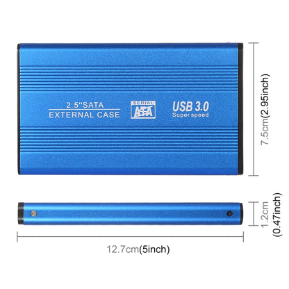 Richwell SATA R2-SATA-250GB 250GB 2.5 inch USB3.0 Super Speed Interface Mobile Hard Disk Drive(Blue) - External Hard Drives by Richwell | Online Shopping UK | buy2fix