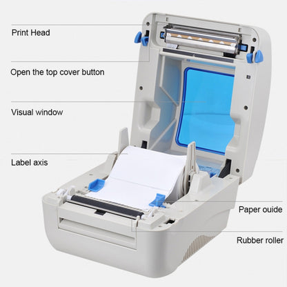 Xprinter XP-460B USB Port Thermal Automatic Calibration Barcode Printer - Consumer Electronics by Xprinter | Online Shopping UK | buy2fix