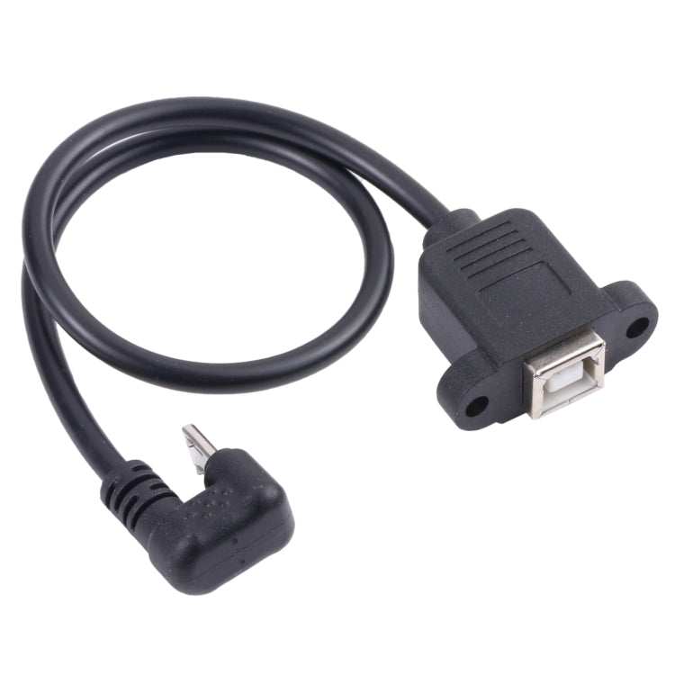 Micro USB Male to B-type Square Print Port Female Connector Cable - USB Cable by buy2fix | Online Shopping UK | buy2fix