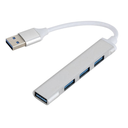 A809 USB 3.0 x 1 + USB 2.0 x 3 to USB 3.0 Multi-function Splitter HUB Adapter (Silver) - USB 3.0 HUB by buy2fix | Online Shopping UK | buy2fix