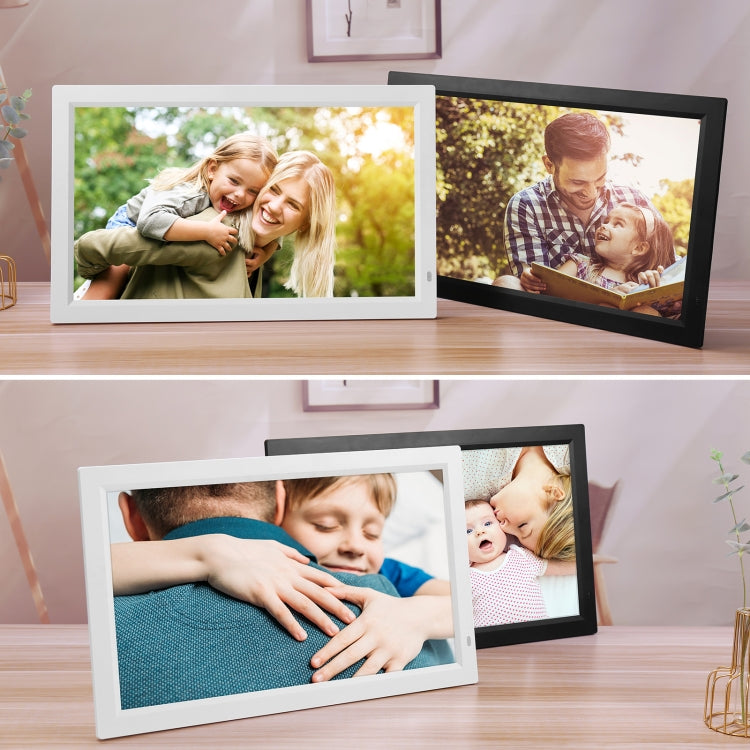 21.5 inch LED Display Digital Photo Frame with Holder & Remote Control, US Plug(Black) - Consumer Electronics by buy2fix | Online Shopping UK | buy2fix