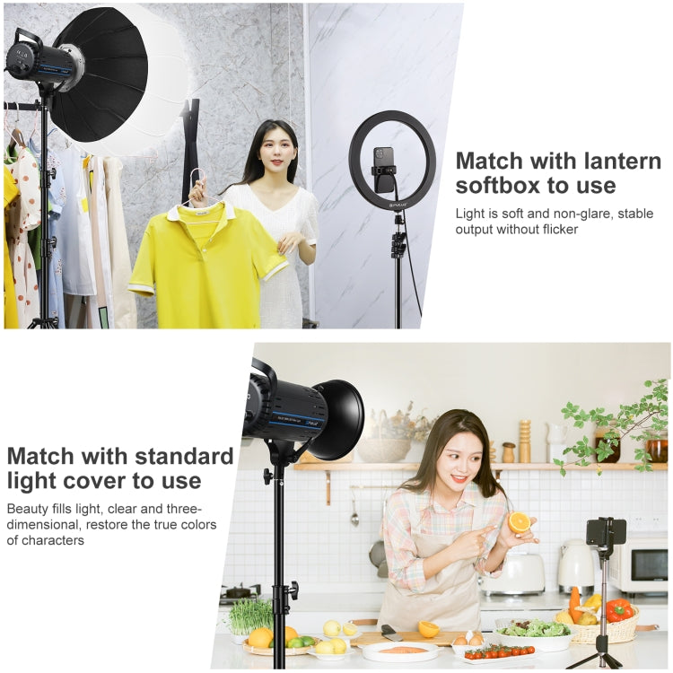 PULUZ 150W Studio Video Light 5600K Monochromatic Temperature Built-in Dissipate Heat System with Remote Control(US Plug) - Camera Accessories by PULUZ | Online Shopping UK | buy2fix