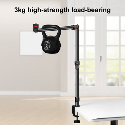 PULUZ Overhead Camera Mount C-Clamp Desk Stand Live Holder(Black) - Consumer Electronics by PULUZ | Online Shopping UK | buy2fix