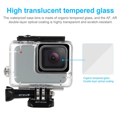 PULUZ 45m Underwater Waterproof Housing Diving Case for GoPro HERO7 Silver / HERO7 White, with Buckle Basic Mount & Screw(Transparent) - Waterproof Cases by PULUZ | Online Shopping UK | buy2fix