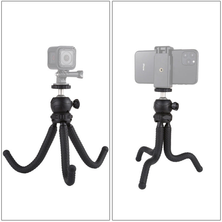 PULUZ Mini Octopus Flexible Tripod Holder with Ball Head for SLR Cameras, GoPro, Cellphone, Size: 25cmx4.5cm - DJI & GoPro Accessories by PULUZ | Online Shopping UK | buy2fix