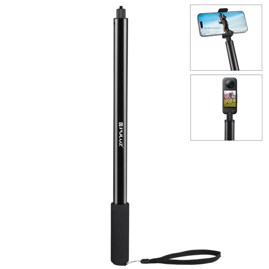 PULUZ 2m Metal Selfie Stick Monopod  for Insta360 One RS / X2 / X3 / X4 (Black) - Self Monopod Grip by PULUZ | Online Shopping UK | buy2fix