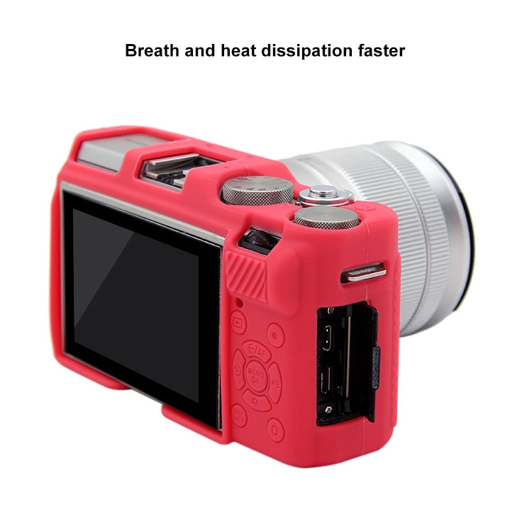 PULUZ Soft Silicone Protective Case for FUJIFILM X-A3 / X-A10(Rose Red) - Protective Case by PULUZ | Online Shopping UK | buy2fix