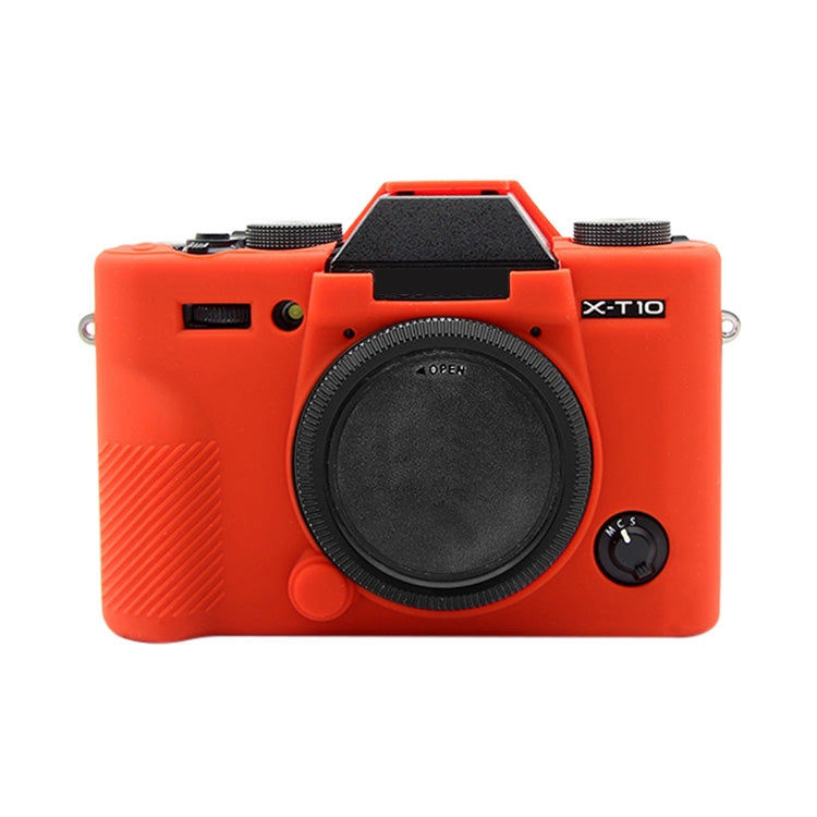 PULUZ Soft Silicone Protective Case for FUJIFILM XT10(Red) - Camera Accessories by PULUZ | Online Shopping UK | buy2fix