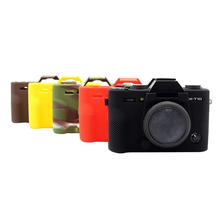 PULUZ Soft Silicone Protective Case for FUJIFILM XT10(Yellow) - Camera Accessories by PULUZ | Online Shopping UK | buy2fix