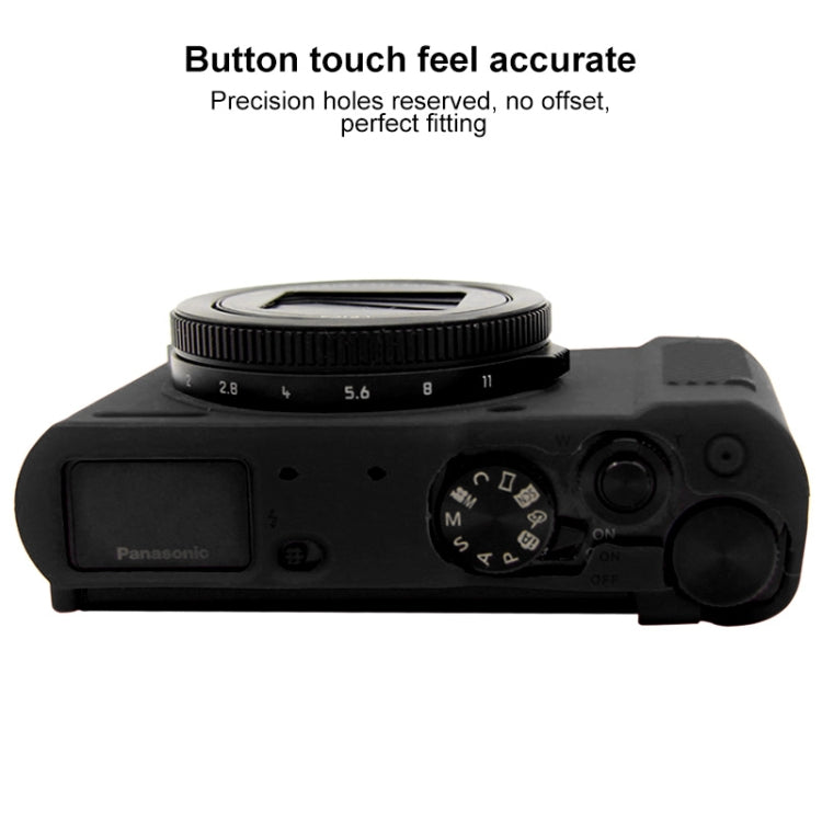 PULUZ Soft Silicone Protective Case for Panasonic Lumix  LX10(Black) - Camera Accessories by buy2fix | Online Shopping UK | buy2fix