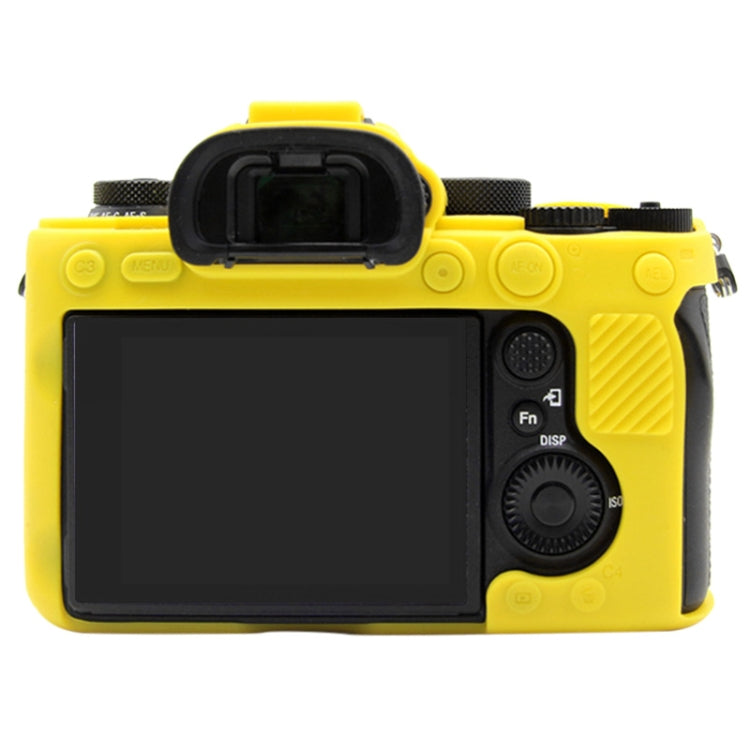 PULUZ Soft Silicone Protective Case for Sony ILCE-9M2/ Alpha 9 II / A92(Yellow) - Camera Accessories by PULUZ | Online Shopping UK | buy2fix