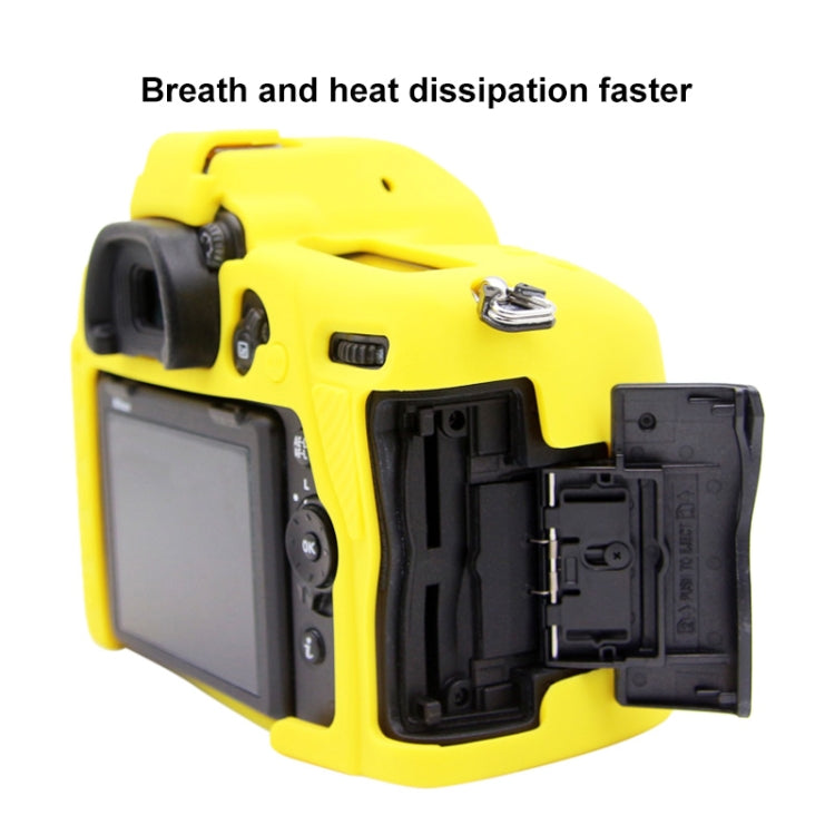 PULUZ Soft Silicone Protective Case for Nikon D780(Yellow) - Camera Accessories by PULUZ | Online Shopping UK | buy2fix