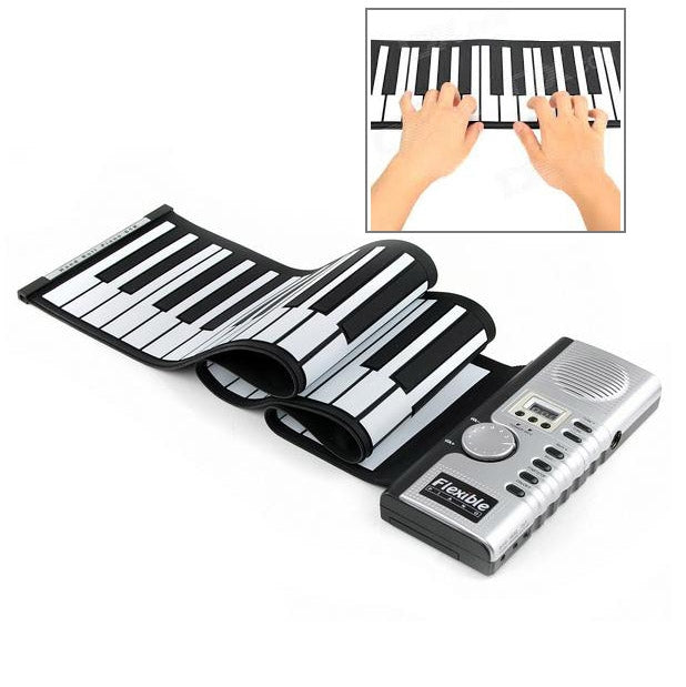 Datopal 61 Key Roll Up Soft Keyboard Piano MIDI - Keyboard Instruments by buy2fix | Online Shopping UK | buy2fix