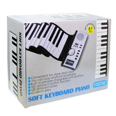 Datopal 61 Key Roll Up Soft Keyboard Piano MIDI - Keyboard Instruments by buy2fix | Online Shopping UK | buy2fix