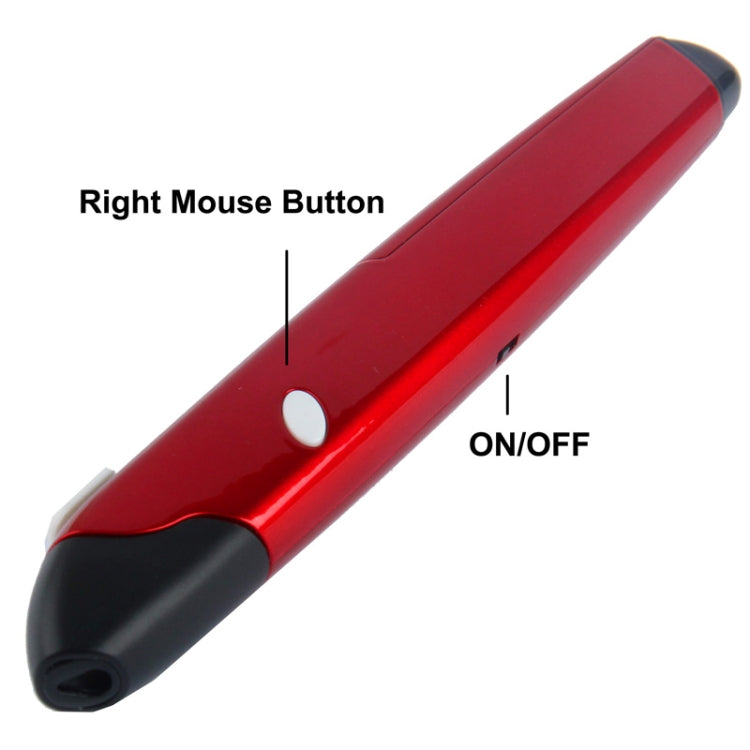 2.4GHz Wireless Pen Mouse with USB Mini Receiver, Transmission Distance: 10m (EL-P01)(Red) -  by buy2fix | Online Shopping UK | buy2fix