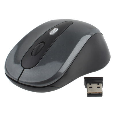 2.4GHz Wireless Optical Mouse with USB Receiver, Plug and Play, Working Distance up to 10 Meters (Grey) - Computer & Networking by buy2fix | Online Shopping UK | buy2fix