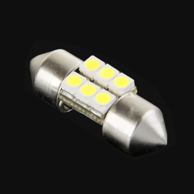 2 PCS 27mm 6 LED 5050 SMD Car Reading Light Bulb(Warm White) - Dome Lights by buy2fix | Online Shopping UK | buy2fix