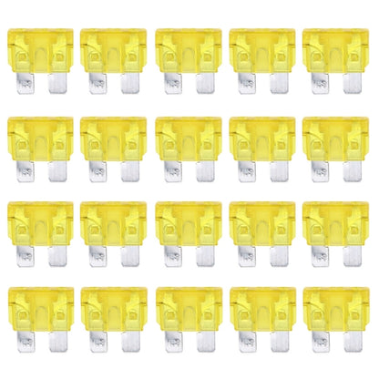 100 PCS Auto Mini Blade Fuse (20A) , DC 12V(Yellow) - In Car by buy2fix | Online Shopping UK | buy2fix