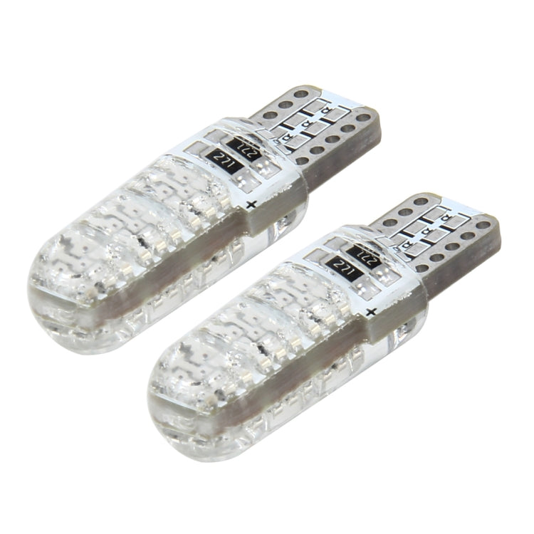 10 PCS T10 3W 300LM Silicone 6 LED SMD 5050 Car Clearance Lights Lamp, DC 12V - In Car by buy2fix | Online Shopping UK | buy2fix