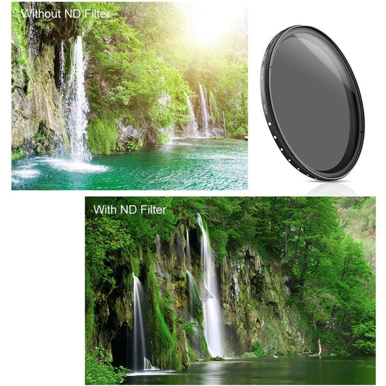 62mm ND Fader Neutral Density Adjustable Variable Filter ND2 to ND400 Filter(Black) - Camera Accessories by buy2fix | Online Shopping UK | buy2fix