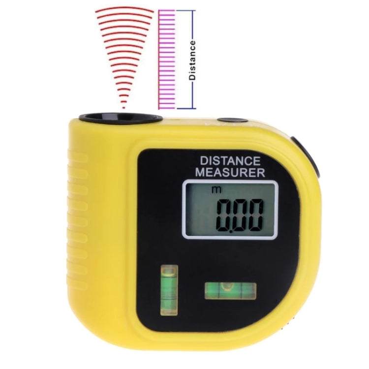 CP-3010 Ultrasonic Distance Measurer with Laser Pointer, Range: 0.5-18m(Yellow) - Consumer Electronics by buy2fix | Online Shopping UK | buy2fix