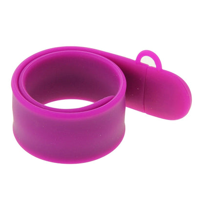 Silicone Bracelet USB Flash Disk with 4GB Memory(Purple) - USB Flash Drives by buy2fix | Online Shopping UK | buy2fix