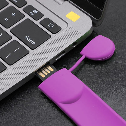 Silicone Bracelet USB Flash Disk with 32GB Memory(Purple) - USB Flash Drives by buy2fix | Online Shopping UK | buy2fix