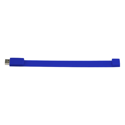 4GB Silicon Bracelets USB 2.0 Flash Disk(Dark Blue) - USB Flash Drives by buy2fix | Online Shopping UK | buy2fix