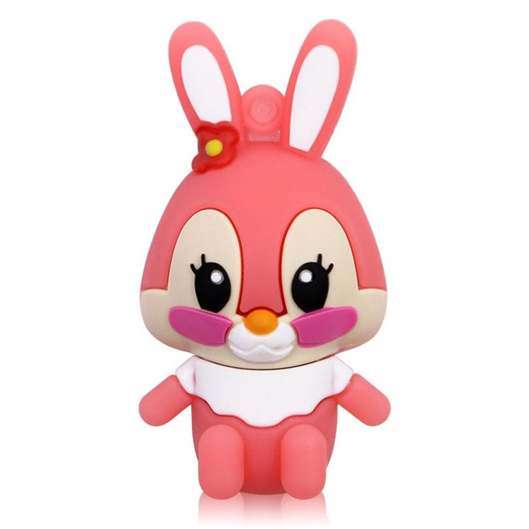 Cartoon Bunny Style Silicone USB 2.0 Flash disk, Special for All Kinds of Festival Day Gifts，Pink (2GB) - USB Flash Drives by buy2fix | Online Shopping UK | buy2fix