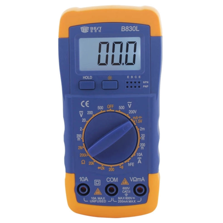 BEST BST- B830L 9V LCD Screen Display Digital Multimeter - Consumer Electronics by BEST | Online Shopping UK | buy2fix