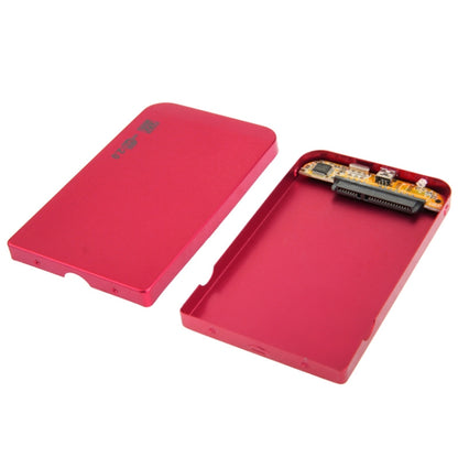 2.5 inch SATA HDD External Case, Size: 126mm x 75mm x 13mm (Red) - HDD Enclosure by buy2fix | Online Shopping UK | buy2fix