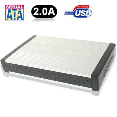 High Speed 3.5 inch HDD SATA & IDE External Case,Support USB 2.0(Silver) - HDD Enclosure by buy2fix | Online Shopping UK | buy2fix