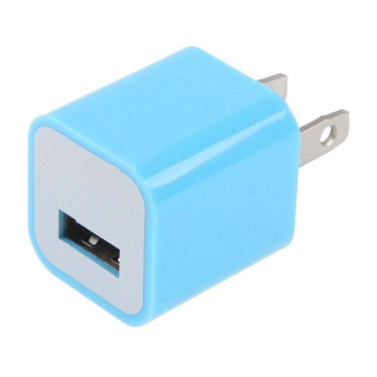 US Plug USB Charger(Blue) - Apple Accessories by buy2fix | Online Shopping UK | buy2fix