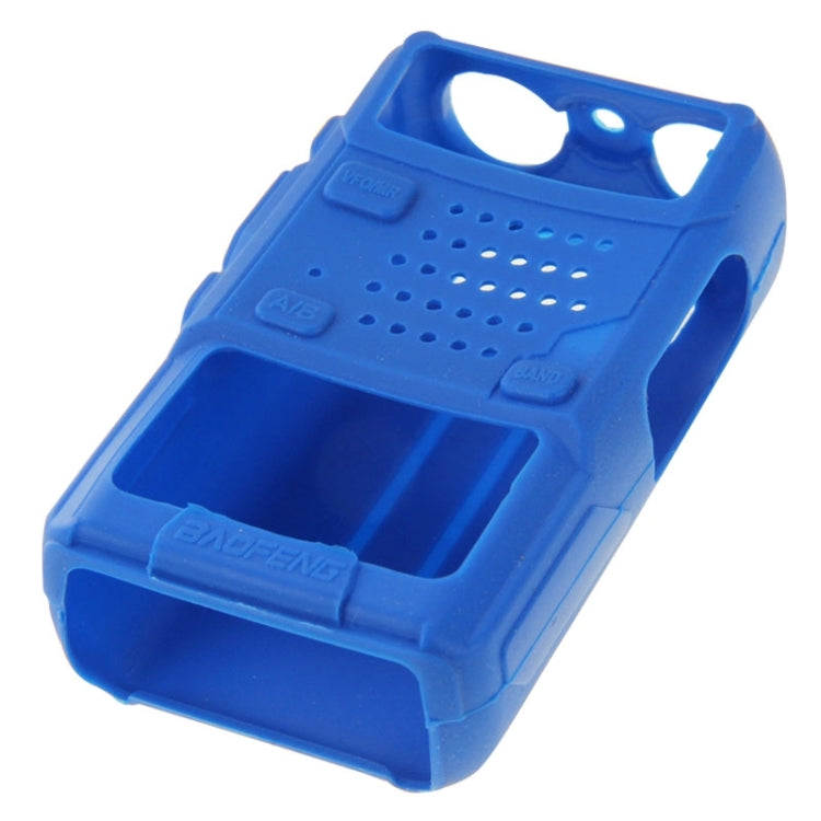 Pure Color Silicone Case for UV-5R Series Walkie Talkies(Blue) - Consumer Electronics by buy2fix | Online Shopping UK | buy2fix