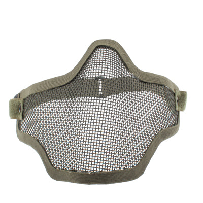 Half Face Net Mesh Style Protection Mask with Elastic Strap(Army Green) - Protective Helmet & Masks by buy2fix | Online Shopping UK | buy2fix