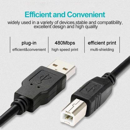 USB 2.0 Printer Extension AM to BM Cable, Length: 5m - USB Cable by buy2fix | Online Shopping UK | buy2fix