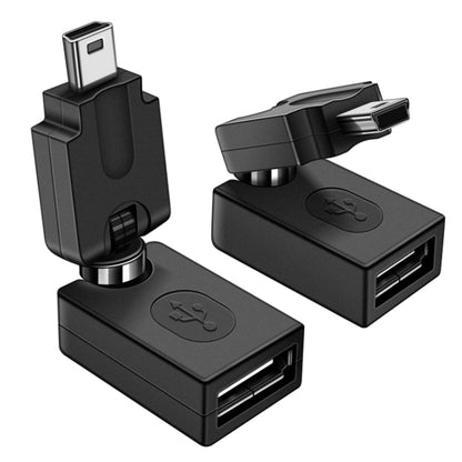 High Quality USB 2.0 AF to OTG Mini USB Adapter, Support 360 Degree Rotation - USB Adapter by buy2fix | Online Shopping UK | buy2fix