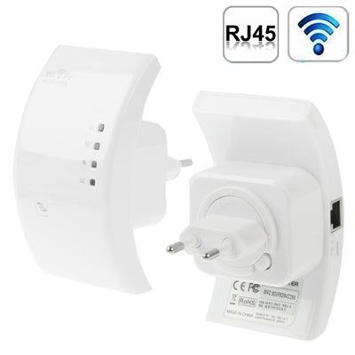 300Mbps Wireless-N WIFI 802.11n Repeater Range Expander (WS-WN518W2)(White) - Powerline Network Adapters by buy2fix | Online Shopping UK | buy2fix