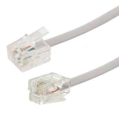 4 Core RJ11 to RJ11 Telephone cable, Length: 1.5m - Telephone Cable by buy2fix | Online Shopping UK | buy2fix