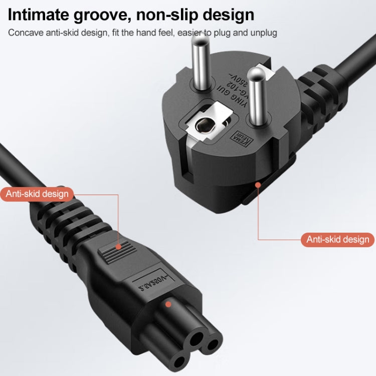 High Quality 3 Prong Style EU Notebook AC Power Cord, Length: 1.8m - Power Cord by buy2fix | Online Shopping UK | buy2fix