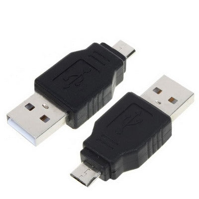 USB A Male to Micro USB 5 Pin Male Adapter(Black) - USB Adapter by buy2fix | Online Shopping UK | buy2fix