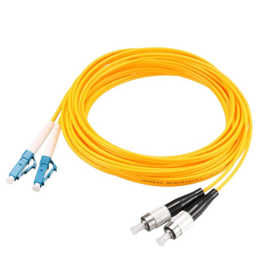 LC-FC Dual-Core Single Mode Fiber Optic Jumper,Length: 3m - Fiber Optic Jumper by buy2fix | Online Shopping UK | buy2fix