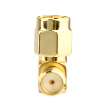 Gold Plated SMA Female to SMA Male Adapter with 90 Degree Angle - Connectors by buy2fix | Online Shopping UK | buy2fix