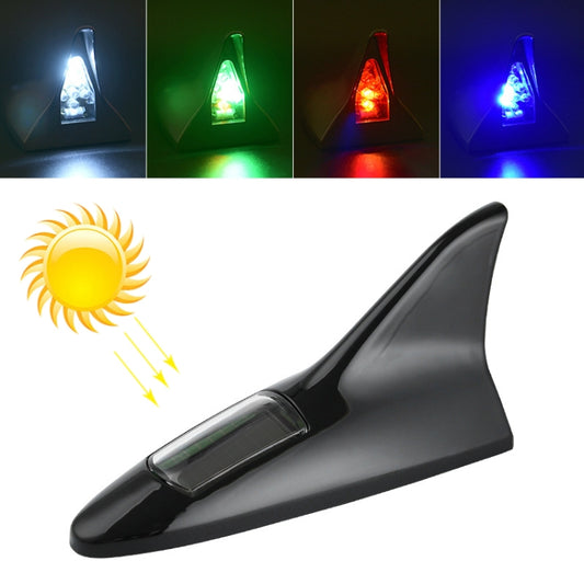 Solar Shark Fin High-positioned Alarm Light(Black) - In Car by buy2fix | Online Shopping UK | buy2fix